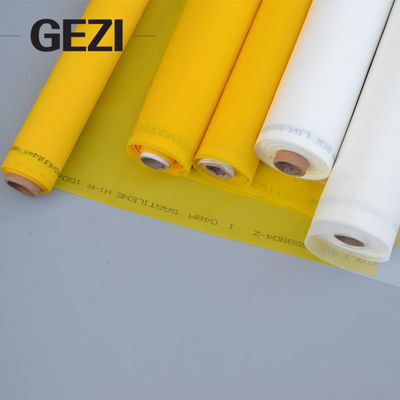 China 200 mesh white color count screen printing mesh fabric polyester white material supplier