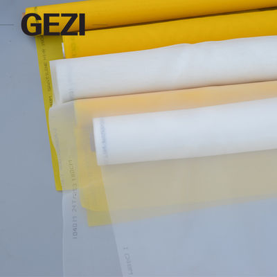 China Screen printing suit mesh shirt mesh number 10T-165T white/yellow screen printing mesh supplier