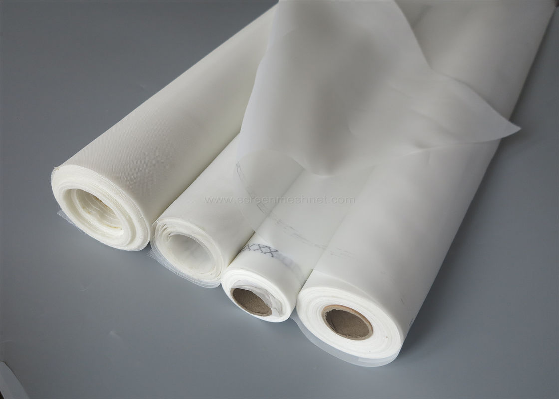 Acid Resistant Monofilament Nylon Filter Mesh Fabric White 115 CM Width