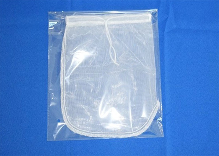 Custom Size 200um Nylon Mesh Filter Bags U Shape Food Grade Juice