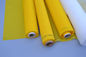 100 % Polyester Material Monofilament Screen Printing Mesh White / Yellow Color supplier
