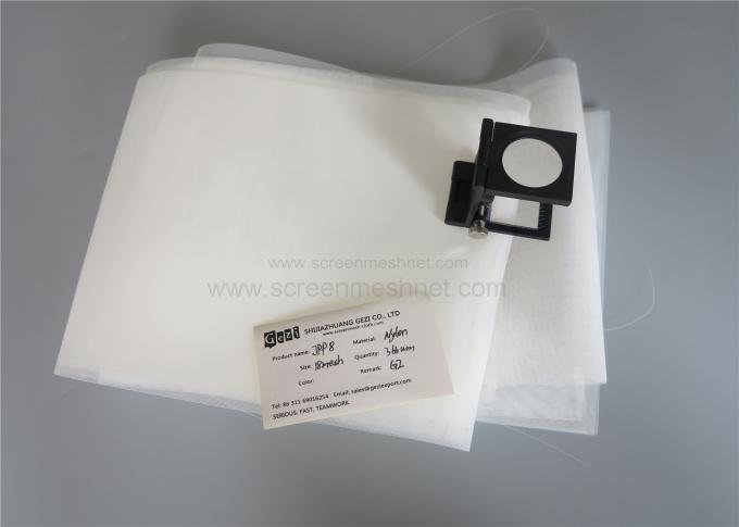 Customized Size Nylon Filter Mesh 60 120 260 Micron 100% Nylon Material White Color