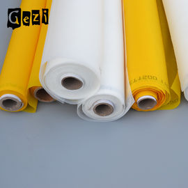 China High Tension Polyester Silk Screen Printing Mesh White Yellow Plain Weave supplier