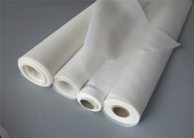 China Acid Resistant Monofilament Nylon Filter Mesh Fabric White 115 CM Width For Filtering supplier
