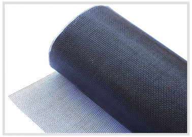 China Black Plastic Window Screen 18 * 16 Mesh PVC Coated Fiberglass Mosquito Nets supplier