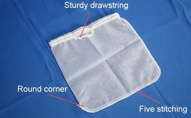 China Food Grade 120 Micron Nylon Filter Bag Nut Milk Reusable Coffee Filter Bags supplier