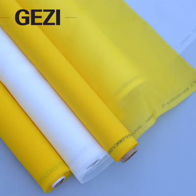 white yellow 80 100 110 120 135 mesh nylon polyester silk screen printing mesh for screen printing supplier