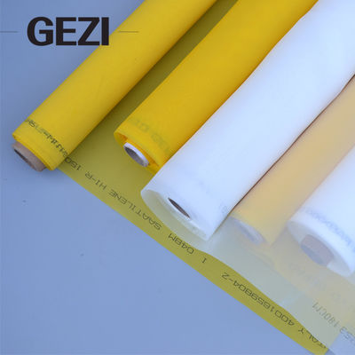 white yellow 80 100 110 120 135 mesh nylon polyester silk screen printing mesh for screen printing supplier