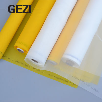 white yellow 80 100 110 120 135 mesh nylon polyester silk screen printing mesh for screen printing supplier