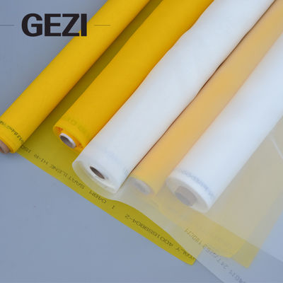 white yellow 80 100 110 120 150 mesh polyester silk screen printing mesh/bolting cloth for screen printing supplier