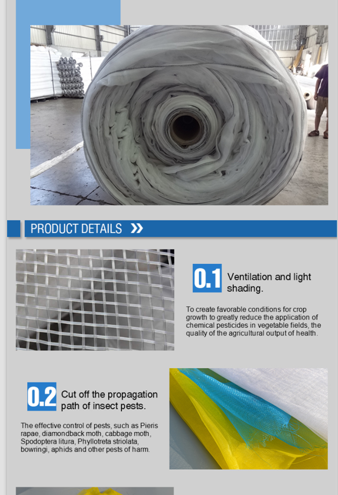 High Performance Anti Hail Netting Roll / Hail Protection Net For Fruit And Vegetables