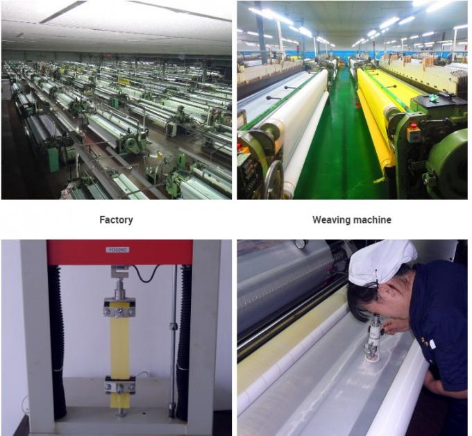 White And Yellow Polyester Screen Printing Mesh Widely Used In Filtering