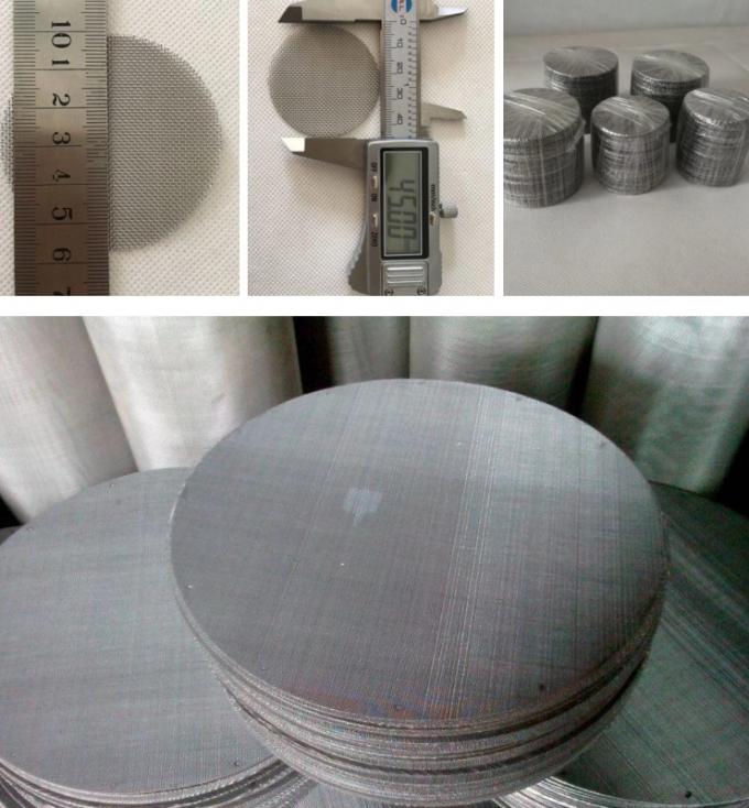 High Temputure Plain Weave 304 Stainless Steel Filter Screen Wire Mesh Filter Disc 200 300 400 500 Micron
