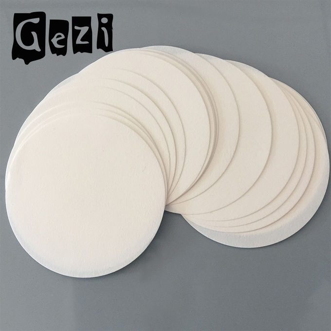 180mm 300 * 300mm Round Filter Paper Chemistry , Cellulose Filter Paper In Funnel