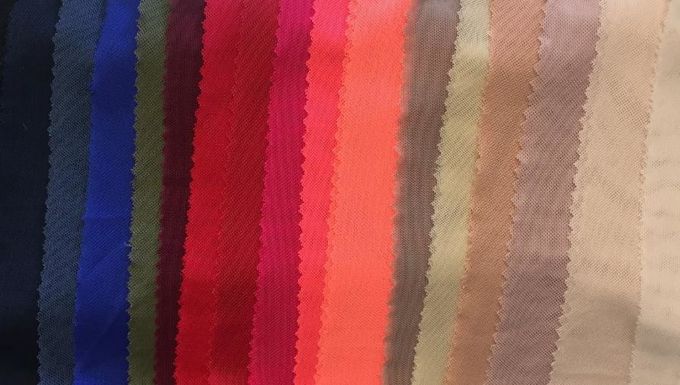 Soft Sheer Drape Stretch Mesh Elastic Fabric Mesh Customized Colors